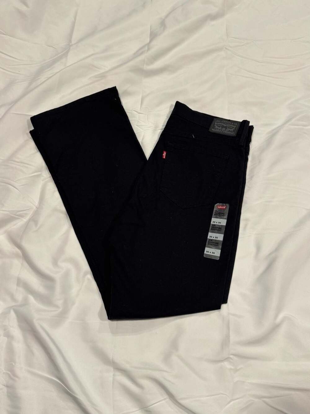 Levi's 315 Shaping Bootcut Jeans Size 30x30 Black Denim